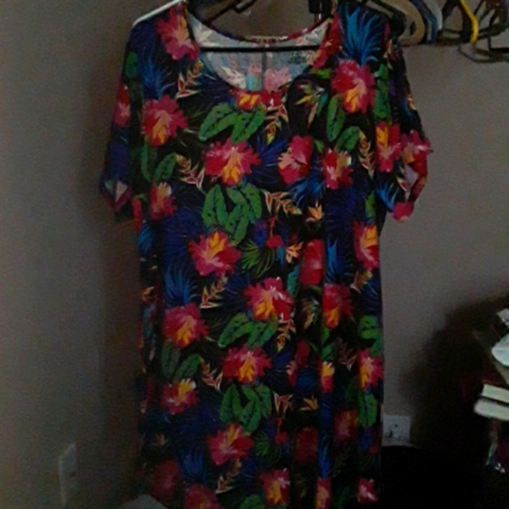 Hawaiian T Shirt Dress